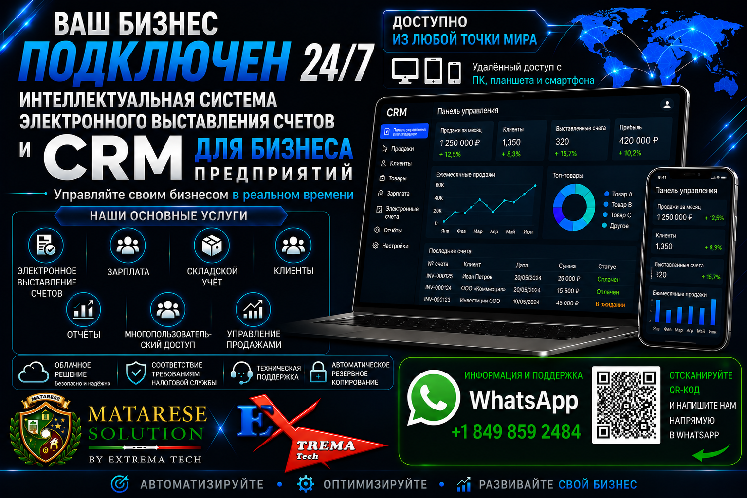 Sistema de facturación y CRM inteligente de Extrema Tech